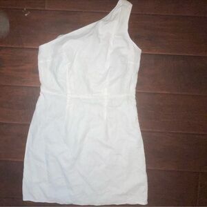 White one shoulder dress